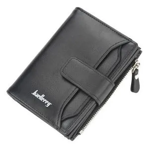 Baellerry Men Short Multi-Card Slot Zipper Wallet