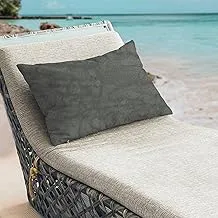 Home N Decor COR 2301 (11) Waterproof Outdoor Rectangle Throw Billow Cushion, 70 cm Length x 50 cm Width x 8 cm Height, Steel