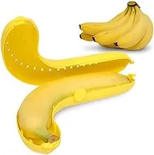 Banana Keeper - Banana Protector - Fruit Saver - Banana Saver - Banana Case - Set of 2 Yellow Banana Savers