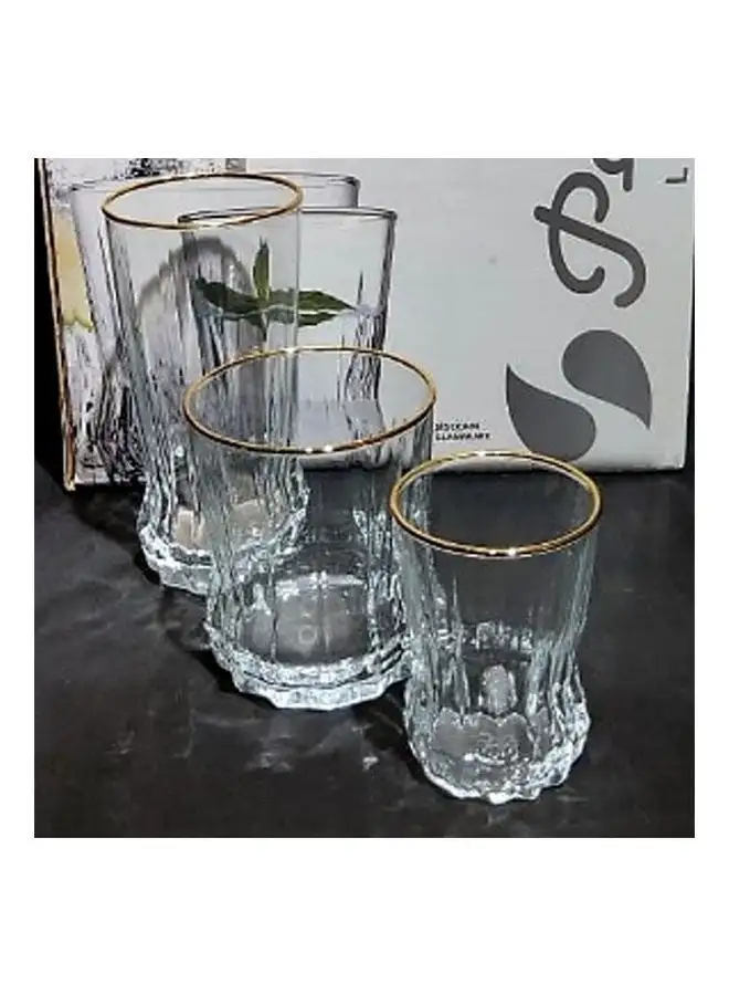 Pasabahce Gaia Tumbler Set Of 18 Pcs Clear