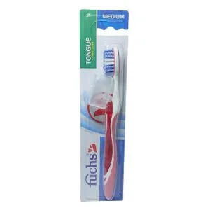 Tongue Toothbrush & Free Cover  - Medium