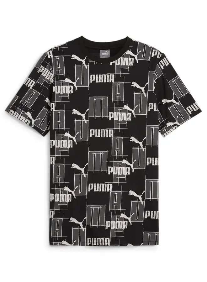 PUMA Ess+ Logo Lab Aop Tee