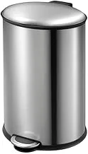 EKO Stainless Steel Pedal Trash Bin, 5 Liters, Silver EK 9207