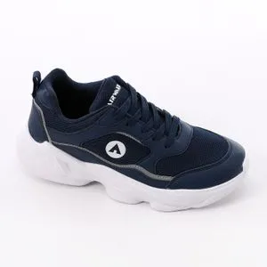 Air Walk Sportive Lace Up Sneakers - Navy Blue