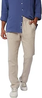 DALYDRESS Men Casual Linen Beach Pants With Comfort Waist DRMxx002541 Pants