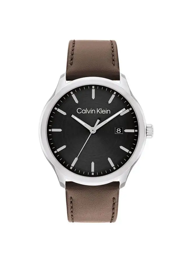 CALVIN KLEIN Leather Analog Watch 25200354