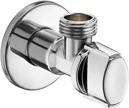 Roca Import A525165900 Nickel Angle Stop Valve, 1/2-Inch Thread, Chrome