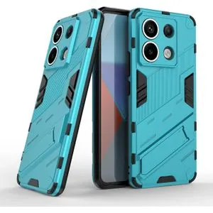 Redmi Note 13 Hummer Full Protection Slim Case Kickstand & Camera Shield Cover - Sky Blue