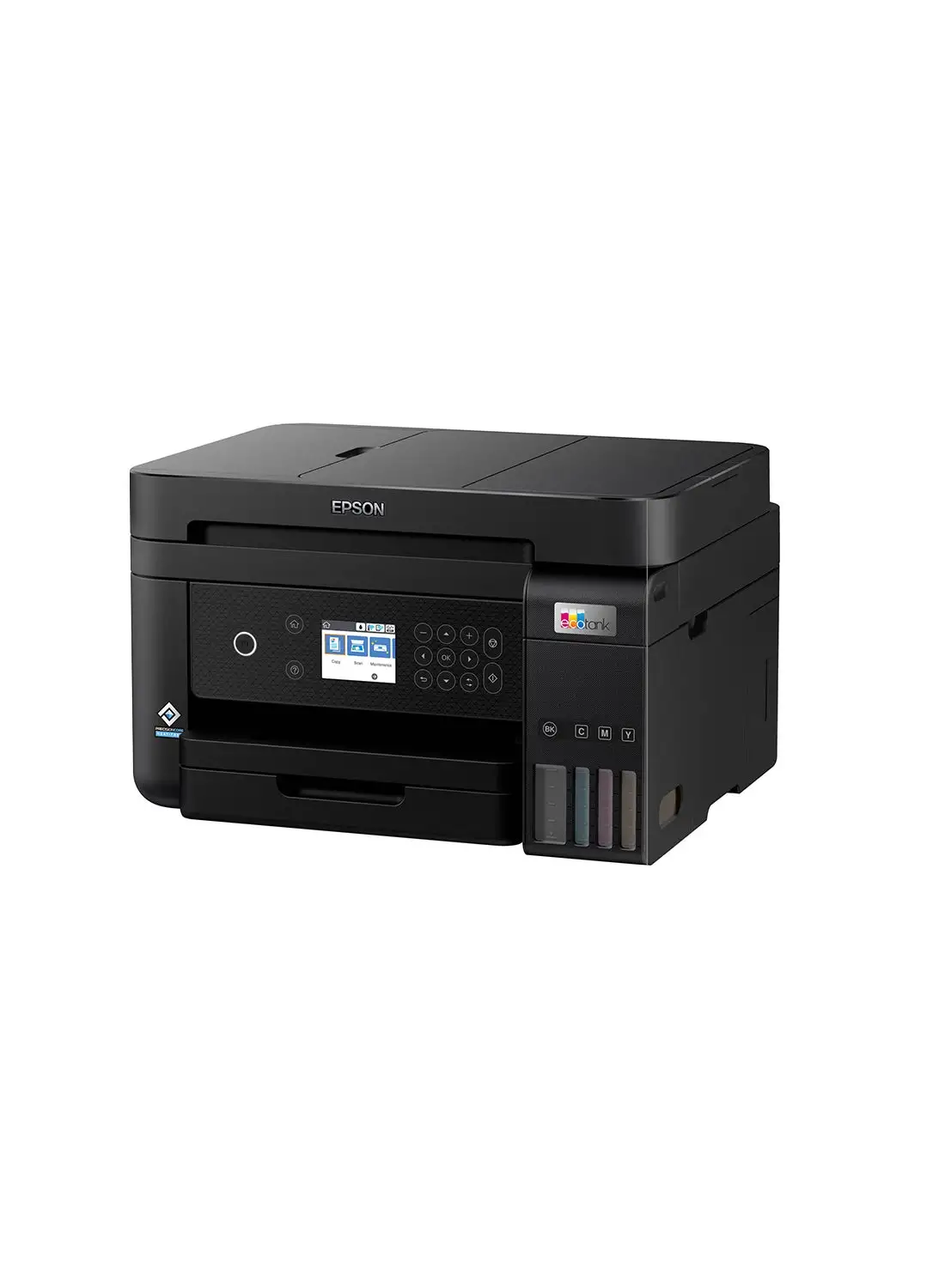 طابعة EPSON Ecotank L6270 Office Ink Tank طابعة A4 ملونة 3 في 1 مع ADF وواي فاي واتصال ذكي وشاشة LCD أسود