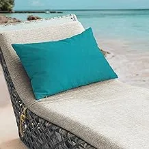 Home N Decor COR 2301 (21) Waterproof Outdoor Rectangle Throw Billow Cushion, 70 cm Length x 50 cm Width x 8 cm Height, Aruba