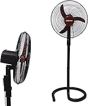 Black & White SF-75 Hummer Model Pedestal Vertical Fan, 18-Inch Size, Black