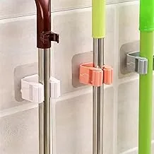 MOP Wall Mounted Mop Hook Wall Mount Mop Holder Broom Brush Hook for Kitchen Bathroom Tools (Color: Green)