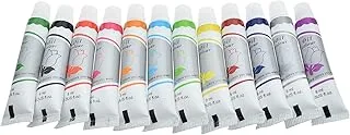 Qian Baby A-12-9 High Quality Oil Colours 12 Tubes 6ml For Artist, Beginners and professionals - Multi Color