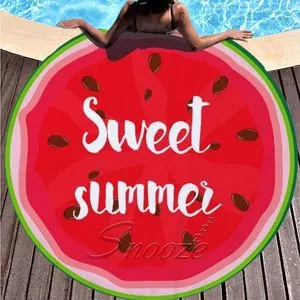 Snooze Beach Mat, Watermelon Design 140 Cm