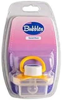 Bubbles Classic feeding bottle with hand 270ml Rose+ Bubbles Pacifier - Yellow