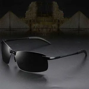 Polarized Sunglasses Men Driving UV400 Gray Polarized Photochromic