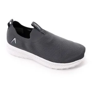 Activ Slip On Striped Sportive Sneakers - Dark Grey