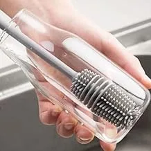 Silicone Cleaning Brush For Cups & Jars - Grey