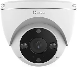 كاميرا EZVIZ H4 3MP 2K بدقة Wi-Fi للمنزل الذكي مقاس 2.8 مم (106 درجة) عدسة ثابتة - ألوان كاملة في الليل