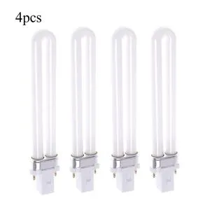 UV LED Lamp Tube Light Bulb 9W Curing Lamp Replacement Double Light Source for Nail Art Dryer