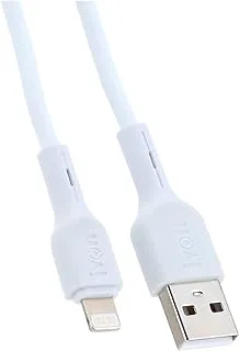 Ivon kx2096 usb charge and data cable for iphone phone - white