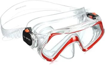 SPURT Snorkeling Mask with Tube M169 (Pvc) Red and Transparent Set of 2