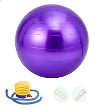 Yoga Ball with Air Pump, 75 cm - Purple