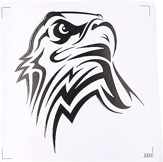 Solo e251 eagle car sticker, 15x15 cm - black and white