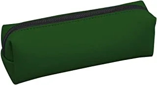 Penguin Zipped pencil case lethar - 6 * 8 * 22 - olive