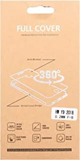 Back and front gelatin screen protector for huawei y9 2018,