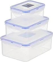 Zahran tight lock food container set of 3, 06000513