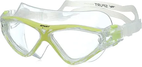 SPURT Swimming Goggles with Transparent Lenses MTP02YAF Yellow and Transparent