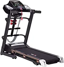 Top Fit MT-732MS-AC Digital Treadmill with Massage Belt, Situp Bench, and Twister, 68 x 127 cm, 3.5 HP - Black