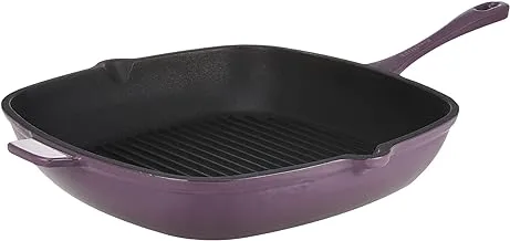 Berghoff - 29cmx29cm cast iron grill pan purple