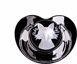 Baby Time Baby Accessories BT154 Silicone Ort Soother Candy With a cover No 3 Black Fox 1.0 Piece