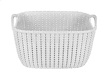 Turt bread basket large white