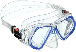 SPURT Snorkeling Mask M250 (Silicon) Blue and Transparent