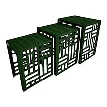 Momentum Wooden Table Set, 3 Pieces - Green