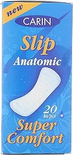 Carin slip anatomic super comfort daily sanitary pads - 20 pieces