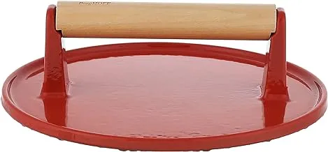 Berghoff - cast iron steak press red 23cm