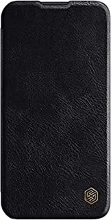 Nillkin mixed qin leather case for iphone 13 pro - black