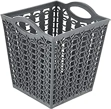 El helal & el negma turt square multipurpose basket - grey