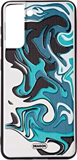 Dragon 3d hard slim creative case mixed green for samsung s30/s21 multicolor