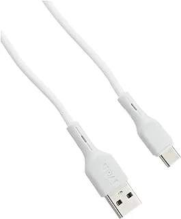 Ivon kx2094 usb type-c charge and data cable for samsung phone - white