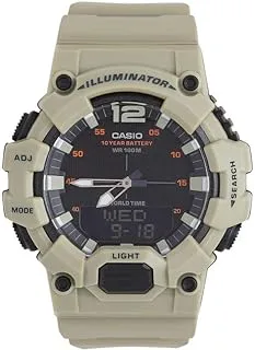 Casio Watch for Men HDC-700-3A3VDF Analog - Digital Resin Band Beige