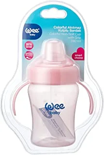 Wee Baby 775 Baby Cup with Handle, 240 ml - Pink