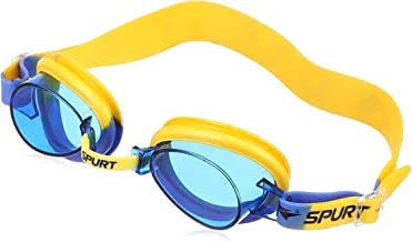 SPURT Swimming Goggles with Transparent Lenses 1122AF Blue and Yellow