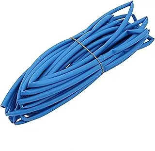 Heat shrink tube for protect and repair cables, 4 mm inner diameter, 1 meter - blue