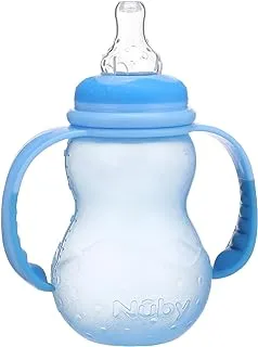 Nuby ID1092 Standard Neck Bottle 210 ml - Light Blue