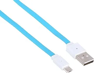 Proda kx1580 charging and data transfer cable, 1 m - turquoise and white